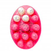 Натуральне мило скраб з люфою Top Beauty з ароматом малини. Зображення №2