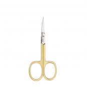 Ножиці для видалення кутикули манікюрні QPI Professional вигнуті 10 см MH-202. Зображення №2