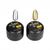 Гелева фарба для дизайну нігтів металік YouPOSH Metal Gel 5 мл, Silver. Зображення №2