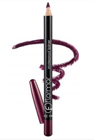 Олівець для губ Flormar Waterpoof Lipliner водостійкий № 224 Сливовий Saturated Bordeaux Олівець для губ Flormar Waterpoof Lipliner водостійкий № 224 Сливовий Saturated Bordeaux