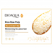 Подарунковий набір доглядової косметики для обличчя Bioaqua Rice Raw Pulp Set 6 в 1. Зображення №8