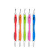 Різець для кутикули та задирок двосторонній з лопаткою QPI Professional QT-03 Синій. Зображення №2