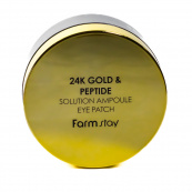 Гідрогелеві патчі для шкіри навколо очей FarmStay 24K Gold. Зображення №2