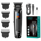 Машинка для стрижки волосся триммер VGR V-972 професійна з насадками акумуляторна USB. Зображення №5