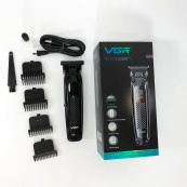 Машинка для стрижки волосся триммер VGR V-972 професійна з насадками акумуляторна USB. Зображення №14
