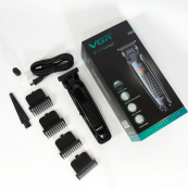 Машинка для стрижки волосся триммер VGR V-972 професійна з насадками акумуляторна USB. Зображення №16