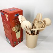 Набір силіконових кухонних речей Magio MG-1142 набір ложок лопаток 11 предметів. Зображення №6