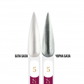 Втирання для гель-лаку Steffani Liquid Chrome Powder перламутрове рідке 2 мл , 05 Сріблястий перламутр. Зображення №3