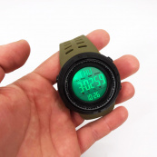 Годинник наручний чоловічий SKMEI 1167AG ARMY GREEN, брендовий чоловічий годинник. Колір: зелений. Зображення №6 Годинник наручний чоловічий SKMEI 1167AG ARMY GREEN, брендовий чоловічий годинник. Колір: зелений. Зображення №6