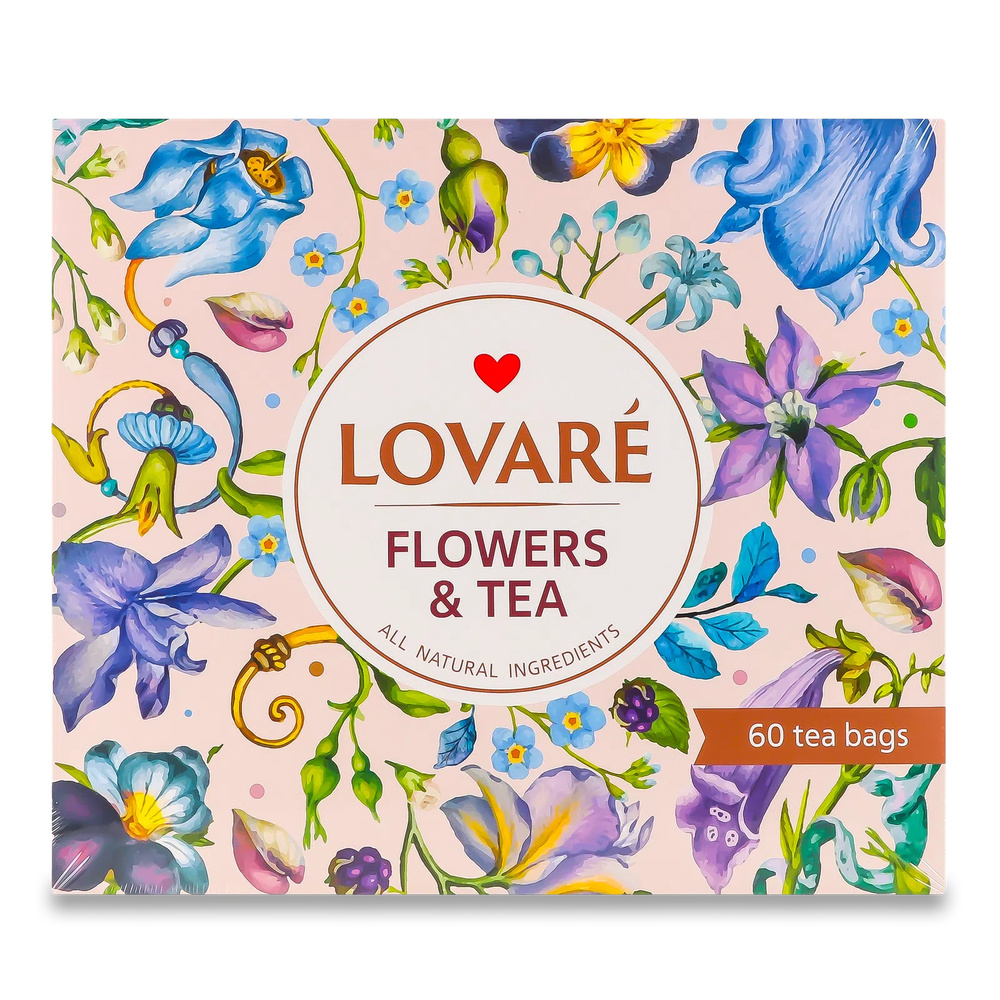 Набір чаїв пакетованих Lovare Асорті 60 шт. (16171) Набір чаїв пакетованих Lovare Асорті 60 шт. (16171)
