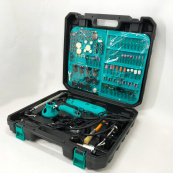 Ручний електричний гравер + гравер Mini 12V з 236 насадками, електричний електричний міні, Дриль гравер. Зображення №2