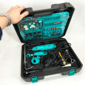 Ручний електричний гравер + гравер Mini 12V з 236 насадками, електричний електричний міні, Дриль гравер. Зображення №17