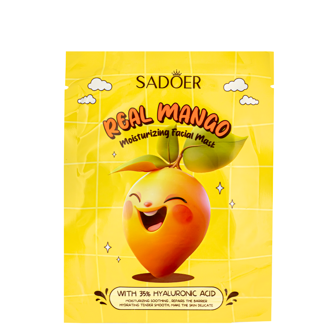 Маска для шкіри обличчя зволожувальна Sadoer Real Mango тканинна 25 g (SD34618) Маска для шкіри обличчя зволожувальна Sadoer Real Mango тканинна 25 g (SD34618)