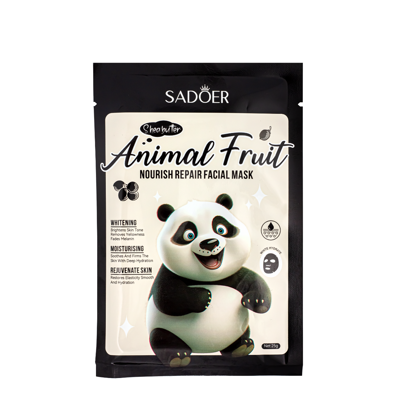 Маска для обличчя живильна Sadoer Animal Fruit Shea Butter тканинна 25 г (SD35110) Маска для обличчя живильна Sadoer Animal Fruit Shea Butter тканинна 25 г (SD35110)