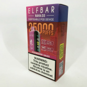 Elf Bar Raya D3 25000. Полуниця Виноград (Strawberry Grape). Зображення №4