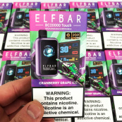 ELF BAR ВС20000 TOUCH. Клюква Виноград (Cranberry Grape Ice). Изображение №2 ELF BAR ВС20000 TOUCH. Клюква Виноград (Cranberry Grape Ice). Изображение №2