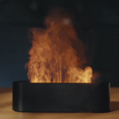 Увлажнитель воздуха – арома диффузор Diffuser А3 c пультом, ультразвуковой увлажнитель с эффектом пламени. Изображение №4