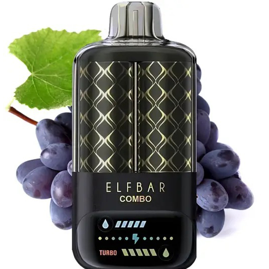 ELF BAR COMBO 25000. Перемикання смаків. Виноград / Мускатний Виноградк (Grape / Mary Drink) ELF BAR COMBO 25000. Перемикання смаків. Виноград / Мускатний Виноградк (Grape / Mary Drink)