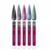 Гель-лак для нігтів із блискітками Steffani Color Gel Polish Starlight 9 мл, 03 Пурпурний із шиммером. Зображення №4 Гель-лак для нігтів із блискітками Steffani Color Gel Polish Starlight 9 мл, 03 Пурпурний із шиммером. Зображення №4