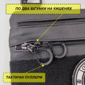 Чоловіча сумка кобура з натуральної шкіри, для скритого носіння з кобурою, чоловічий месенджер. Зображення №3