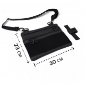 Чоловіча сумка кобура з натуральної шкіри, для скритого носіння з кобурою, чоловічий месенджер. Зображення №4