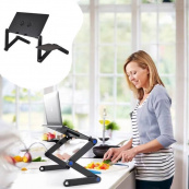 Складаний столик з активним охолодженням для ноутбука трансформер переносна підставка Laptop Table T8. Зображення №6