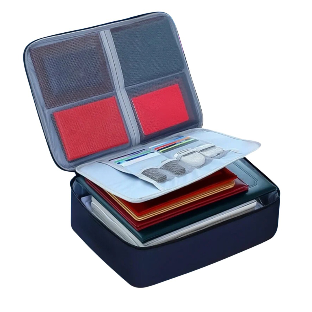 Дорожный кейс сумка органайзер для хранения документов и гаджетов с кодовым замком. Цвет: синий Дорожный кейс сумка органайзер для хранения документов и гаджетов с кодовым замком. Цвет: синий