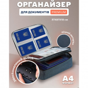 Дорожный кейс сумка органайзер для хранения документов и гаджетов с кодовым замком. Цвет: синий. Изображение №7 Дорожный кейс сумка органайзер для хранения документов и гаджетов с кодовым замком. Цвет: синий. Изображение №7