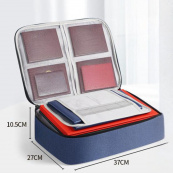 Дорожный кейс сумка органайзер для хранения документов и гаджетов с кодовым замком. Цвет: синий. Изображение №8 Дорожный кейс сумка органайзер для хранения документов и гаджетов с кодовым замком. Цвет: синий. Изображение №8