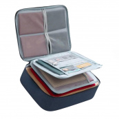 Дорожный кейс сумка органайзер для хранения документов и гаджетов с кодовым замком. Цвет: синий. Изображение №10 Дорожный кейс сумка органайзер для хранения документов и гаджетов с кодовым замком. Цвет: синий. Изображение №10
