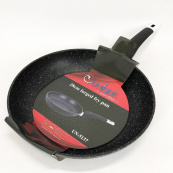 Сковорода UNIQUE UN-5137 28 см граніт темний, Сковорода з антипригарним покриттям для газової плити. Зображення №2