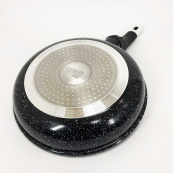 Сковорода UNIQUE UN-5134 22 см. без кришки, стійка до подряпин та сколів сковорода, з антипригарним покриттям. Зображення №7