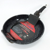 Сковорода UNIQUE UN-5135 24 см. Стійка до подряпин і скол сковорода, з антипригарним покриттям. Зображення №2