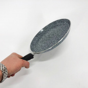 Млинець UNIQUE UN-5412 22 см з антипригарним покриттям індукція, Сковорода кухонна для кухні. Зображення №4