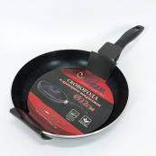 Сковорода 22 см чорний мармур UNIQUE UN-5153 | Антипригарна сковорода Мармурова сковорода. Зображення №2