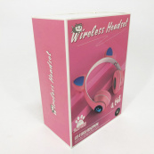 Бездротові навушники з котячими вушками та RGB підсвічуванням Cat VZV 23M. Колір: рожевий. Зображення №6