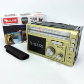 Радиоприёмник портативное радио Golon RX-381 аккумуляторный ретро колонка usb sd mp3 fm. Цвет: желтый. Изображение №2