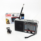 Радіо GOLON RX-8866 цифровий портативний радіоприймач із ліхтариком функцією PowerBank. Колір: білий. Зображення №6