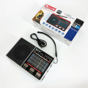 Радіо GOLON RX-8866 цифровий портативний радіоприймач із ліхтариком функцією PowerBank. Колір: білий. Зображення №11