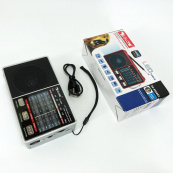 Радіо GOLON RX-8866 цифровий портативний радіоприймач із ліхтариком функцією PowerBank. Колір: білий. Зображення №12