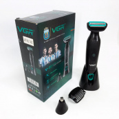 Акумуляторна електробритва для стрижки VGR V-601 від USB бритва електрична з професійною насадками. Зображення №20