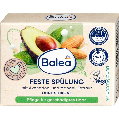 Balea Твердий кондиціонер Avocado Mandelmilch 60g Balea Твердий кондиціонер Avocado Mandelmilch 60g