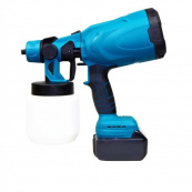 Краскопульт акумуляторний Krafftec 48V/2Ah, 600 W, 800 мл, фарборозпилювач портативний, 2 акумулятори. Зображення №7