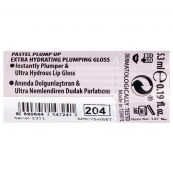 Блиск для об'єму губ Pastel Plump Up Extra Hydrayting Plumping напівпрозорий, 204 Spicy Sweet. Зображення №4