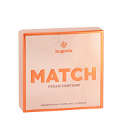 Контур для обличчя кремовий Bogenia Match Cream Contour (BG653), 002 Темно-бежевий. Зображення №5