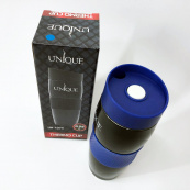 Термокухоль UNIQUE UN-1073 0.38 л, Термос з нержавіючої сталі металевий. Колір: синій. Зображення №7