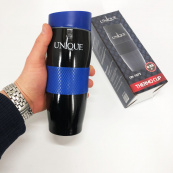 Термокухоль UNIQUE UN-1073 0.38 л, Термос з нержавіючої сталі металевий. Колір: синій. Зображення №12