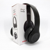 Бездротові навушники Bluetooth Wireless Headset P47 Black Гарнітура для ПК, телефону з мікрофоном. Зображення №5 Бездротові навушники Bluetooth Wireless Headset P47 Black Гарнітура для ПК, телефону з мікрофоном. Зображення №5