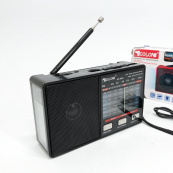 Радіо GOLON RX-8866 цифровий портативний радіоприймач із ліхтариком функцією PowerBank. Колір: чорний. Зображення №11