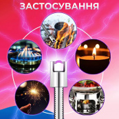 Запальничка електрична BBQ Lighter імпульсна плазмова вітрозахисна USB запальничка для газової плити. Зображення №7 Запальничка електрична BBQ Lighter імпульсна плазмова вітрозахисна USB запальничка для газової плити. Зображення №7